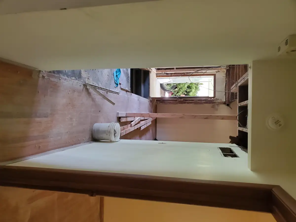 Zoey's House before and construction photo 1